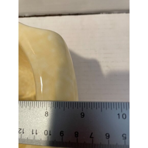 Yellow Sponge-ware Pottery mixing bowl by Nantucket - Picture 8 of 8